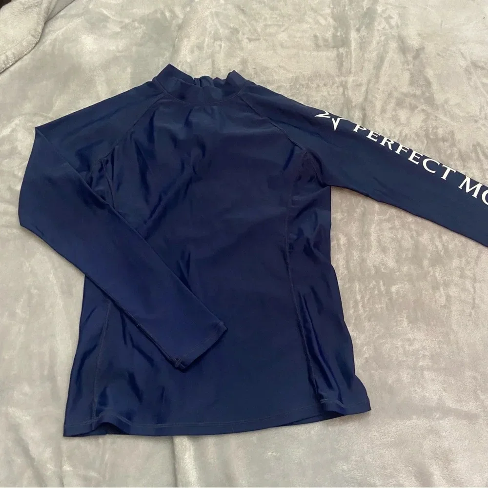 Perfect Moment Navy Blue Long Sleeve Rash Guard 21259
